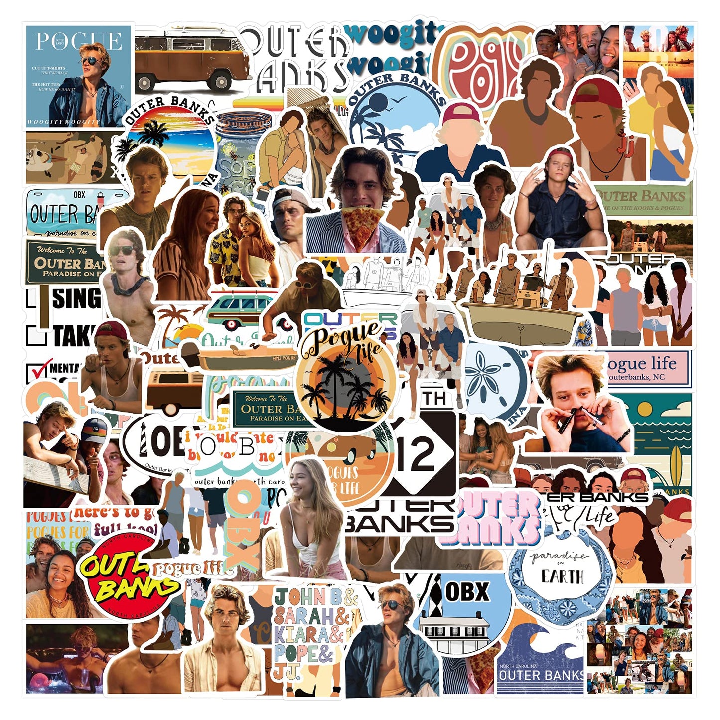 101 Waterproof Vinyl Stickers for Phones and Laptops