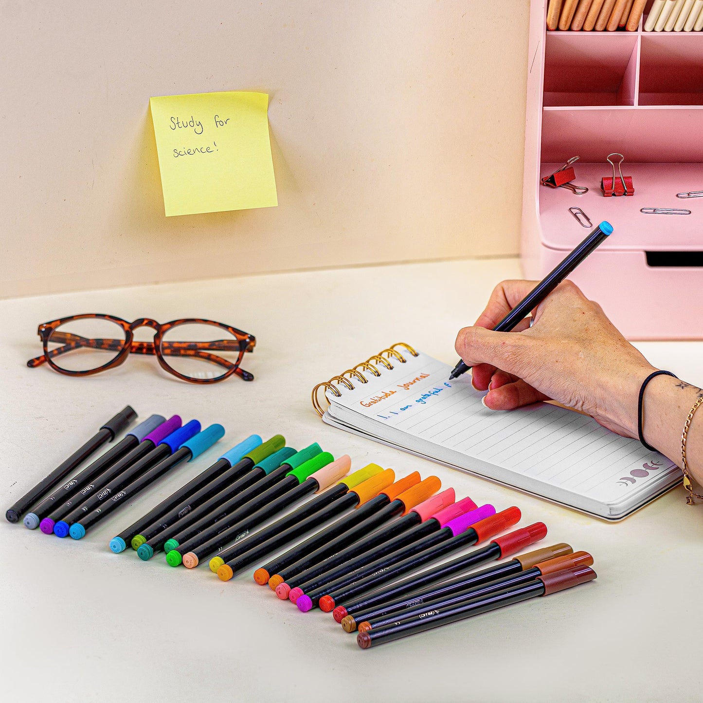 Vibrant Felt Tip Pens, 24 Pack