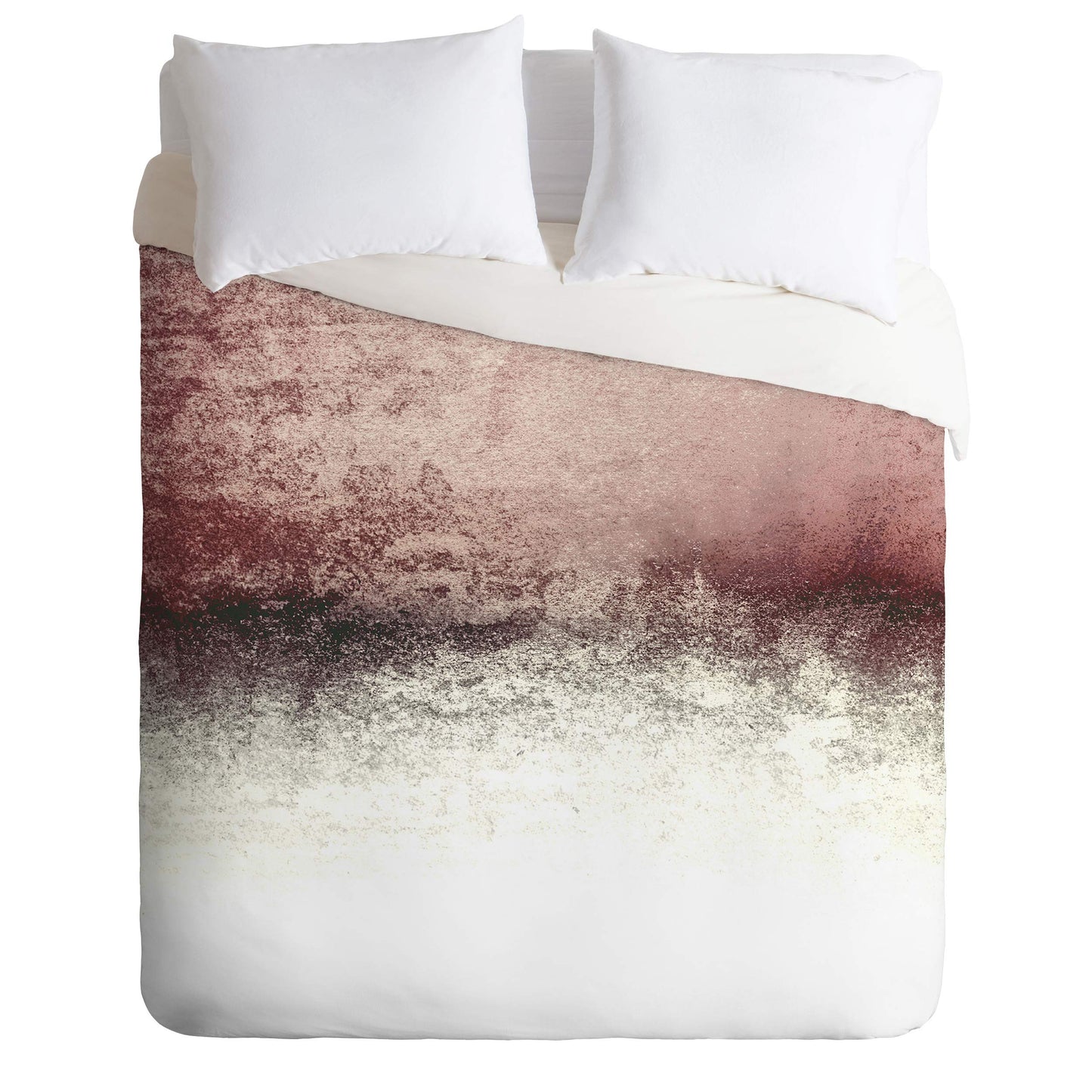 Monika Strigel Snowdreamer Blush Duvet Set with Pillow Sham, Twin, Pink
