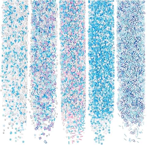 250g Snowflake Fake Snowman Sprinkles for Crafts
