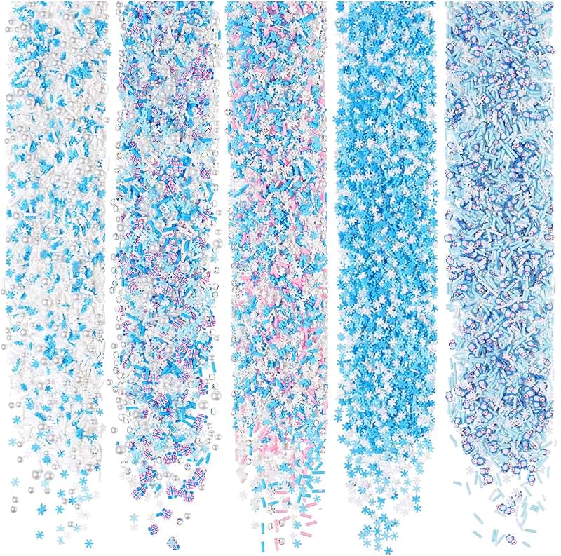 250g Snowflake Fake Snowman Sprinkles for Crafts