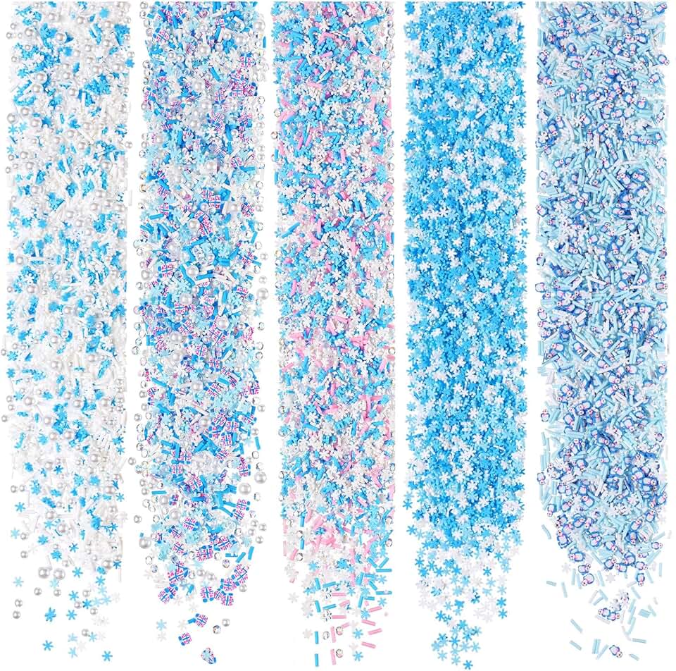 250g Snowflake Fake Snowman Sprinkles for Crafts