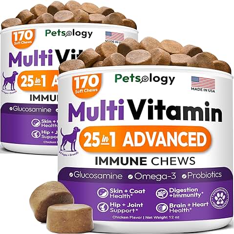Dog Multivitamin Chewables for Hip, Joint, and Immune Support