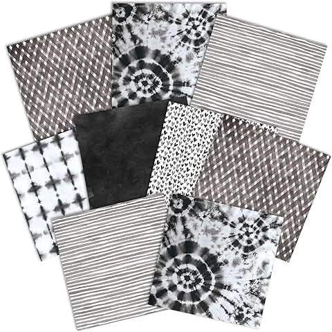 12x12 Double-Sided Decorative Paper Pack in Charcoal Palette
