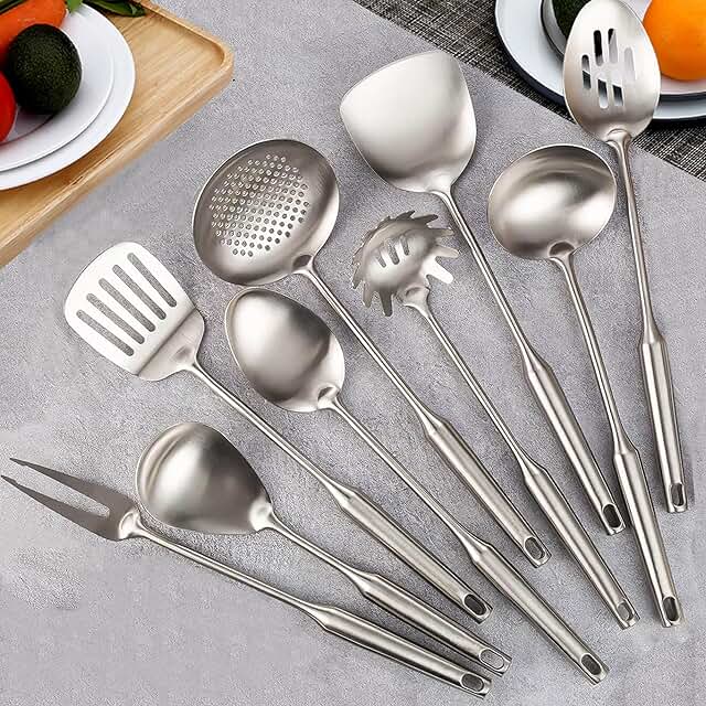 9-Piece Stainless Steel Kitchen Utensil Set