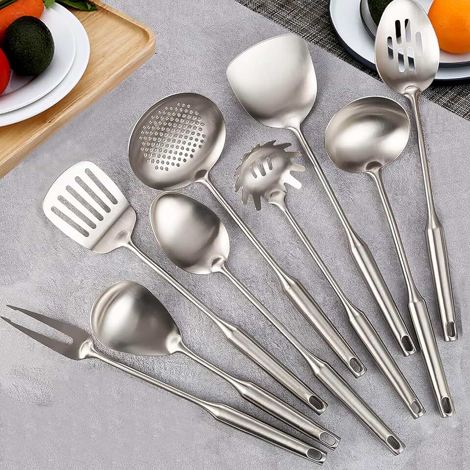 9-Piece Stainless Steel Kitchen Utensil Set