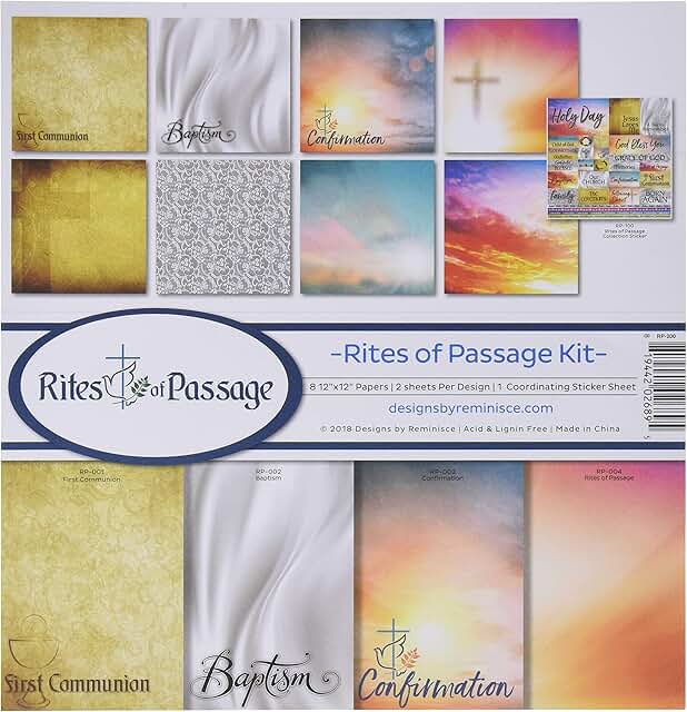 Reminisce Rites of Passage Scrapbook Kit, 12x12 inches