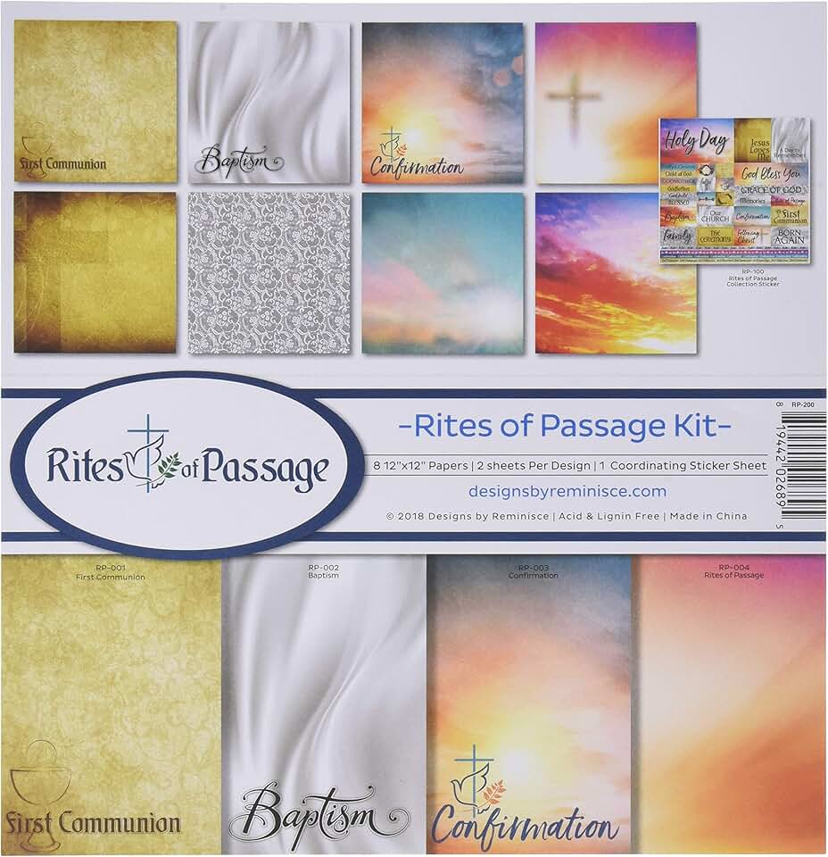 Reminisce Rites of Passage Scrapbook Kit, 12x12 inches