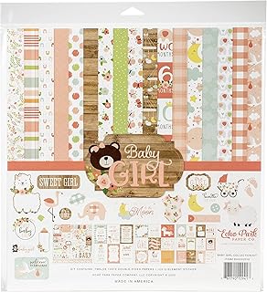 Baby Girl Collection Kit with colorful papers