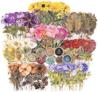 Pressed Flower Stickers Set for Journals and Planners