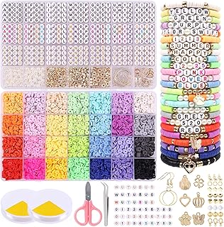 7000-Piece Friendship Bracelet Making Kit with Alphabet Beads