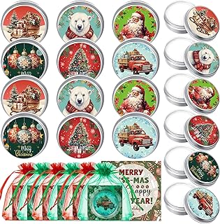 48 Christmas Lip Balm Set with Bag and Card