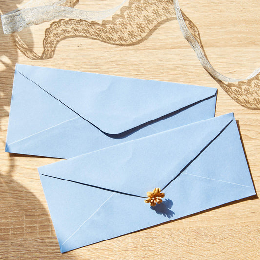 Dusty Blue Business Mailing Envelopes, 96 Pack