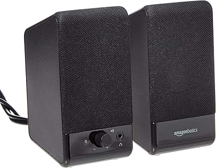 USB-powered computer speakers with volume control