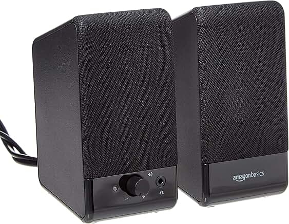 USB-powered computer speakers with volume control