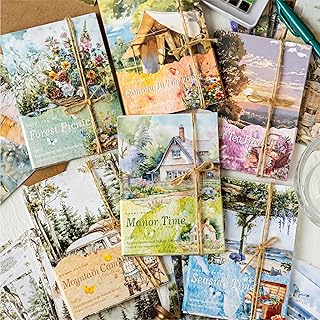 180 Pieces Vintage Picnic Scrapbooking Paper for Crafts
