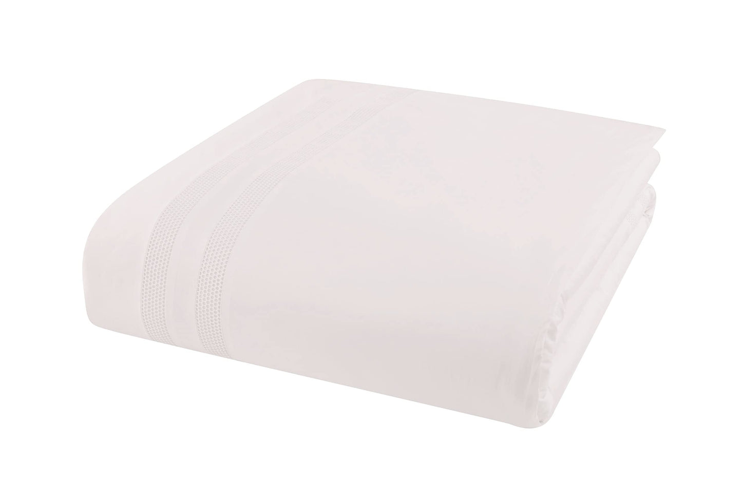 Bristol Embroidered, Queen, White Comforter