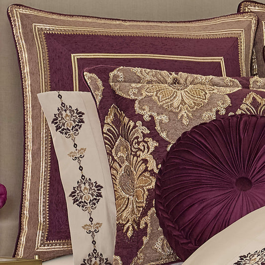 A ina Euro Sham, Purple, 26x26