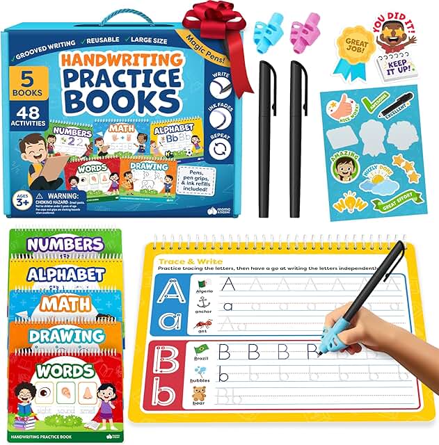 Grooved Handwriting Practice for Kids Ages 3-10