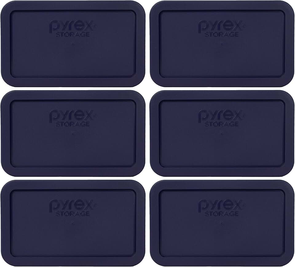 Blue 4.8-Cup Food Storage Lid, Pack of 6