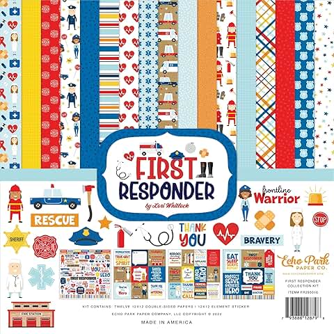 First Responder 12x12 Paper Collection Kit