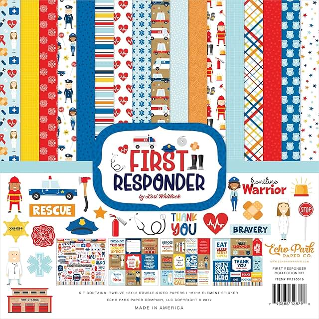 First Responder 12x12 Paper Collection Kit