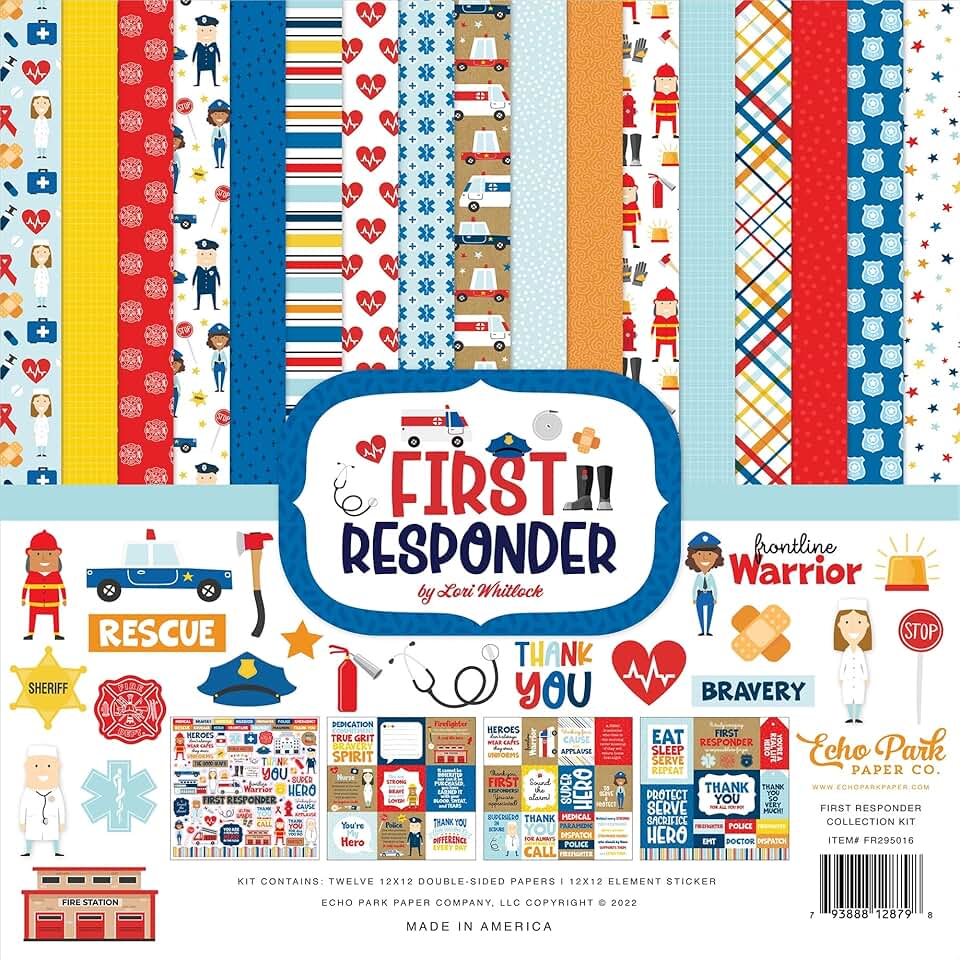 First Responder 12x12 Paper Collection Kit