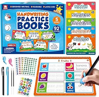 Grooved Handwriting Practice Book for Kids
