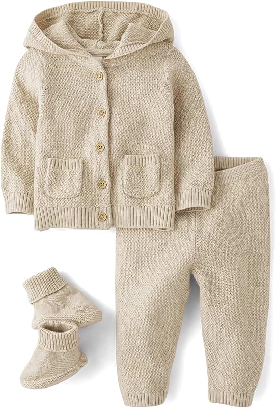 Unisex Baby Long Sleeve Sweater and Pants Set