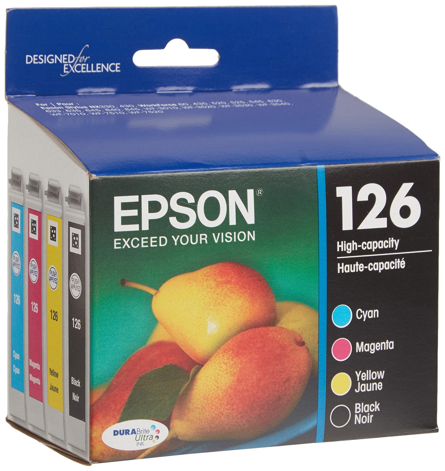 T126120-BCS DURABrite Ultra Black and Color Combo Pack High Capacity -Cartridge -Ink
