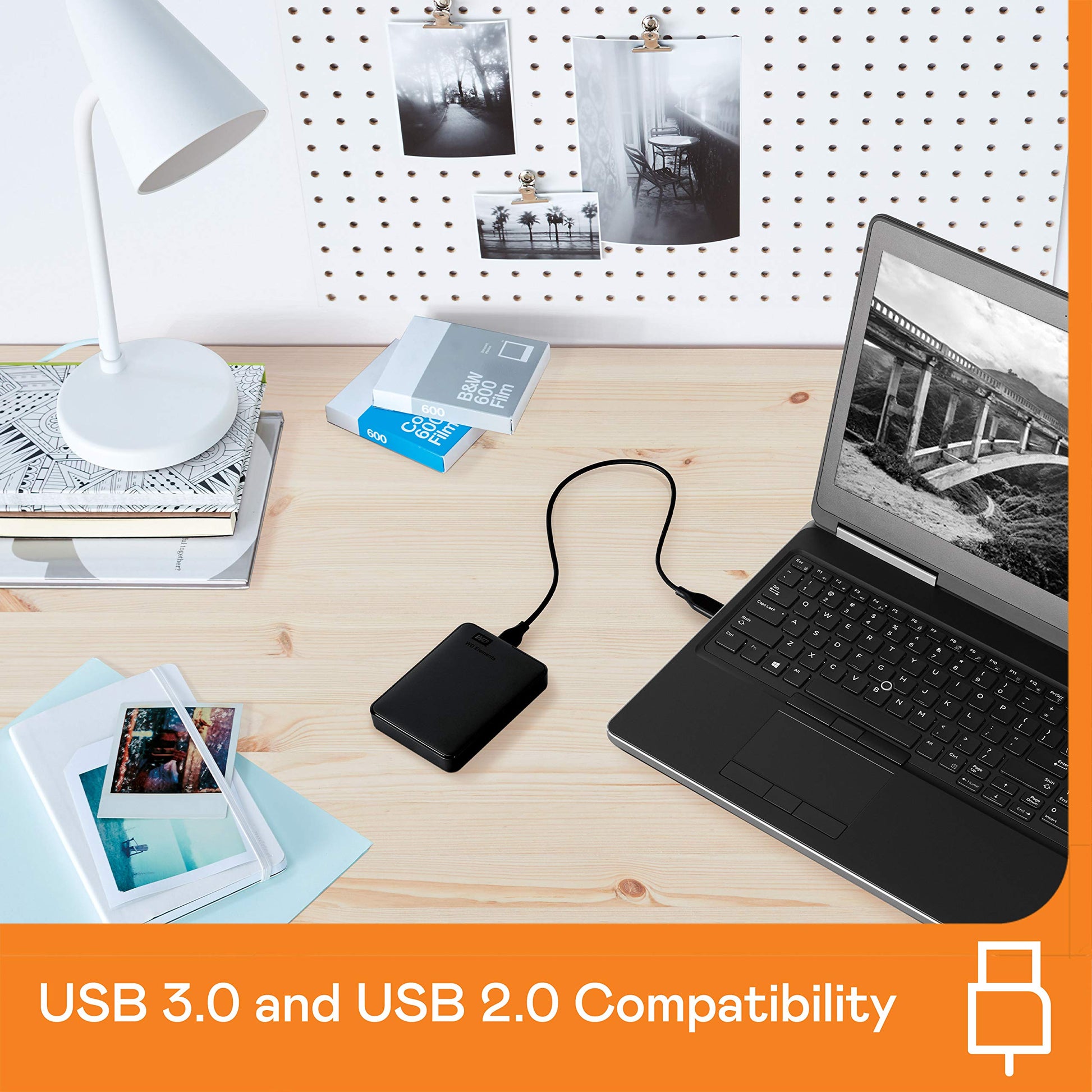 WD 3TB Elements Portable External Hard Drive, USB 3.0, Compatible with PC, Mac, PS4 & Xbox - WDBU6Y0030BBK-WESN