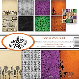 Hocus Pocus Scrapbook Collection Kit in Multiple Colors