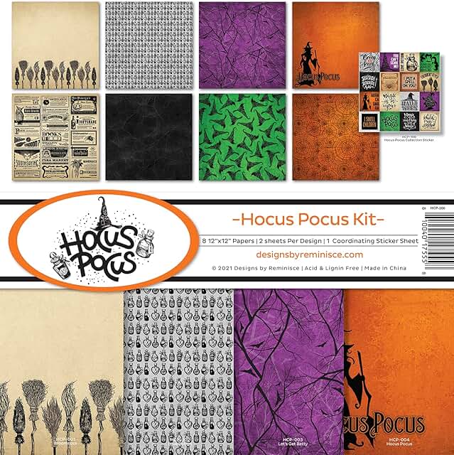 Hocus Pocus Scrapbook Collection Kit in Multiple Colors
