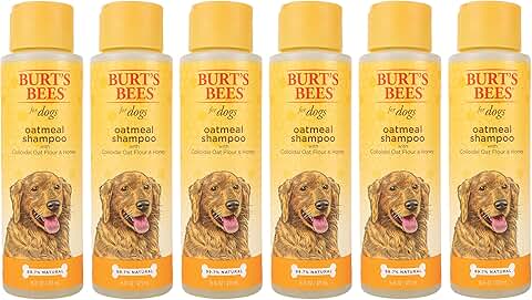 Natural Oatmeal Dog Shampoo with Honey, 16 oz (6 Pack)