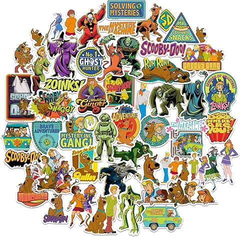 Large Scooby-Doo Sticker Pack with 50 Vinyl Die Cuts
