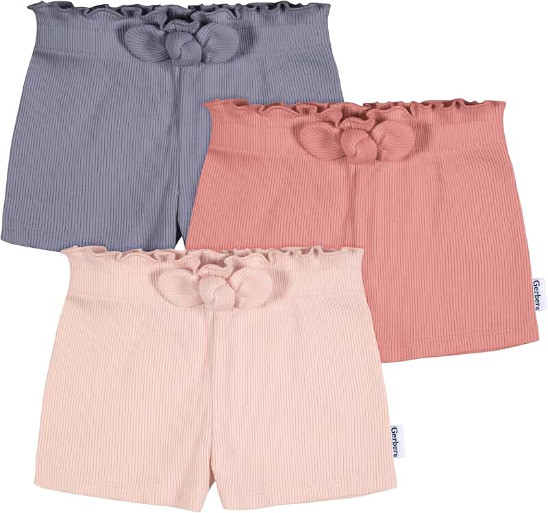 Baby Girls Toddler Knit Shorts Pack