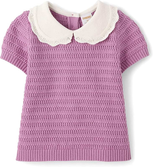 Baby Girl and Toddler Short Sleeve Sweater