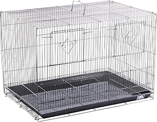 Divided Black Flight Cage