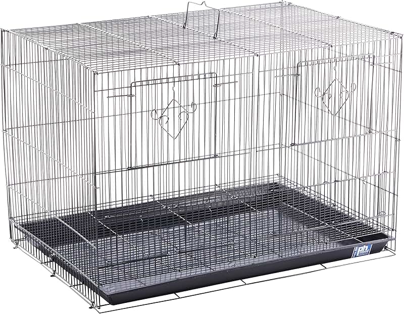 Divided Black Flight Cage
