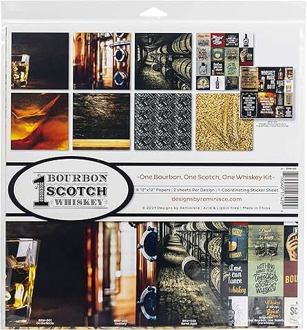 Whiskey Scrapbook Collection Kit for Paper Crafts