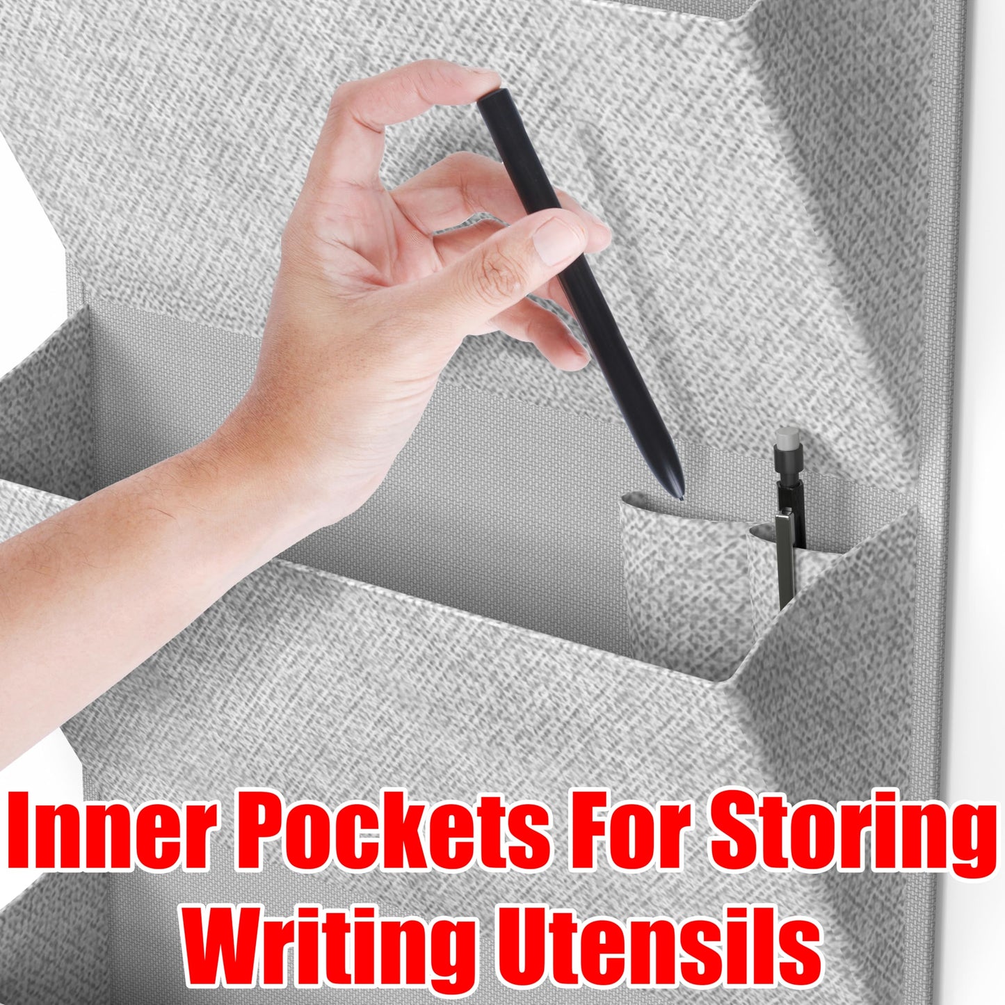 Over the door wall file organizer with four pockets