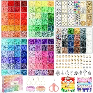 20,000 Clay Beads Jewelry Making Kit with 120 Colors