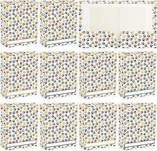 24 Paw Print Dog Folders with Pockets for Kids and Students