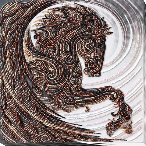 Black Pegasus Bead Embroidery Kit