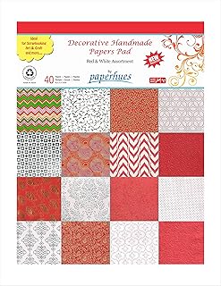 Red and White Celebration Scrapbooking Paper Pack