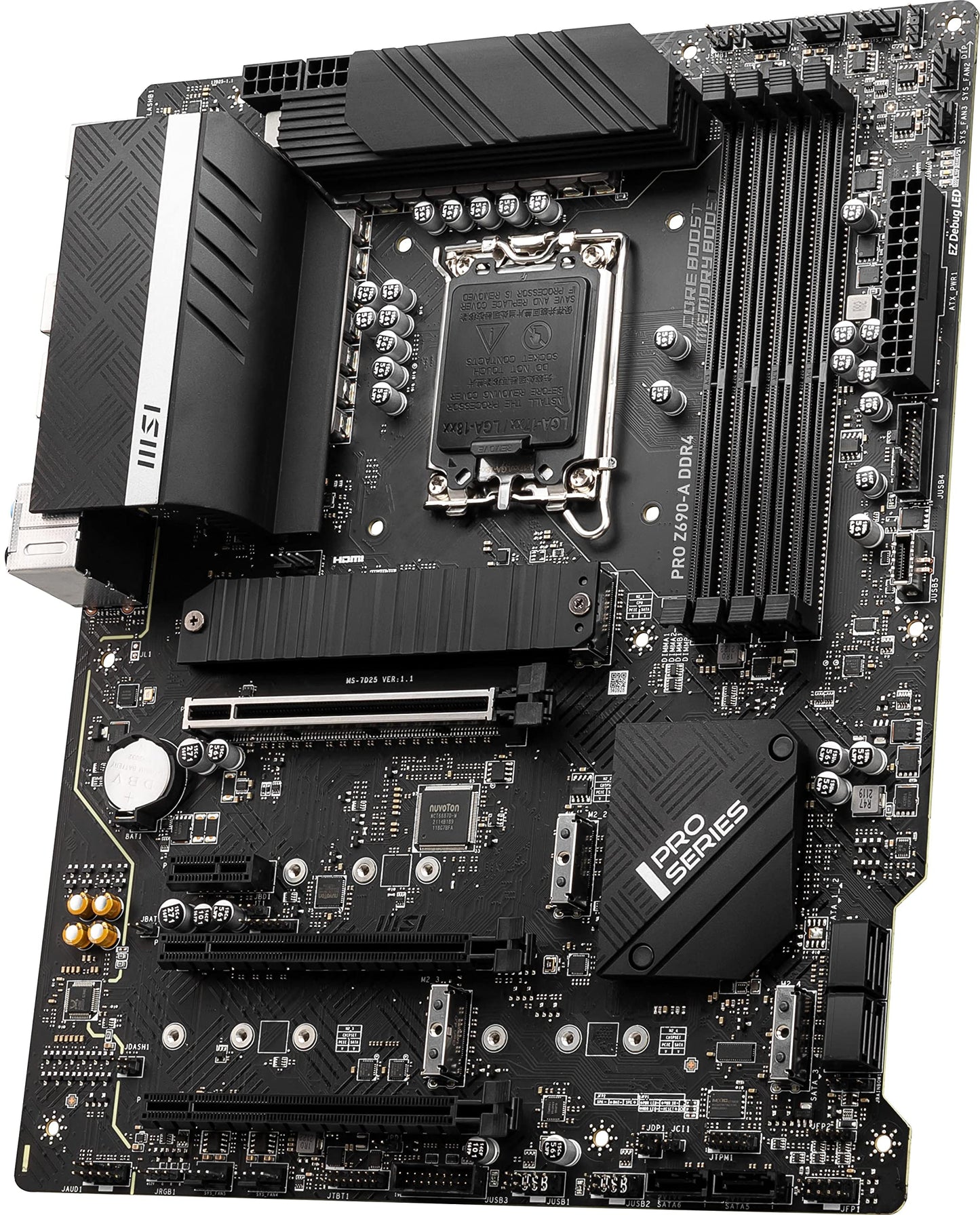 PRO Z690-A DDR4 ProSeries Motherboard (ATX, 12th Gen Intel Core, LGA 1700 Socket, DDR4, PCIe 4, CFX, M.2 Slots)