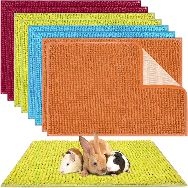 8 Pcs Guinea Pig Cage Bedding and Liner Set