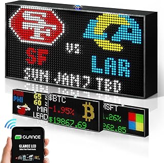Customizable LED Display Ticker for Sports, Weather, and More