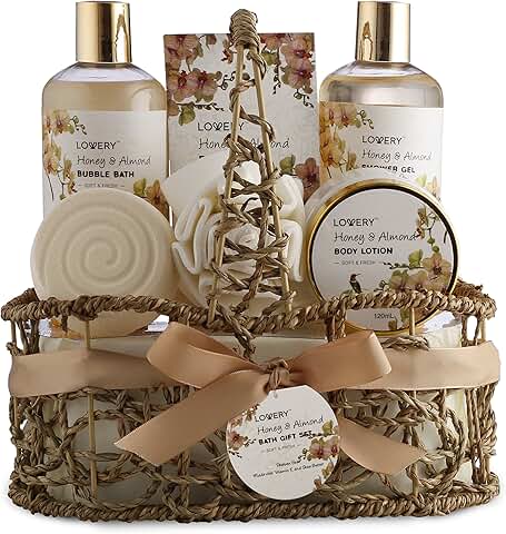 Luxury Spa Gift Set for Women with Honey & Almond