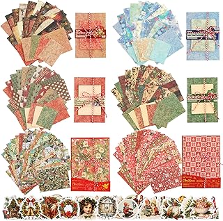 Christmas Scrapbook Paper and Sticker Kit for Holiday Crafts